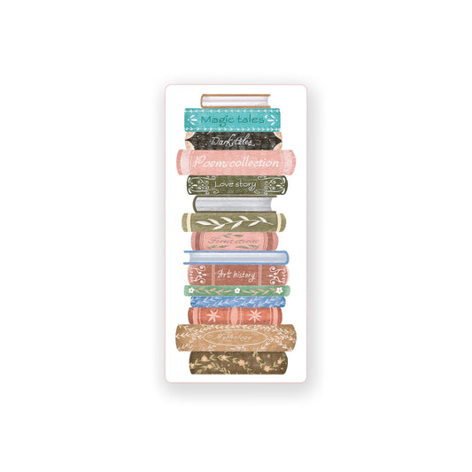 Vinyl Sticker-Pretty Little Chapters Book Stack -0