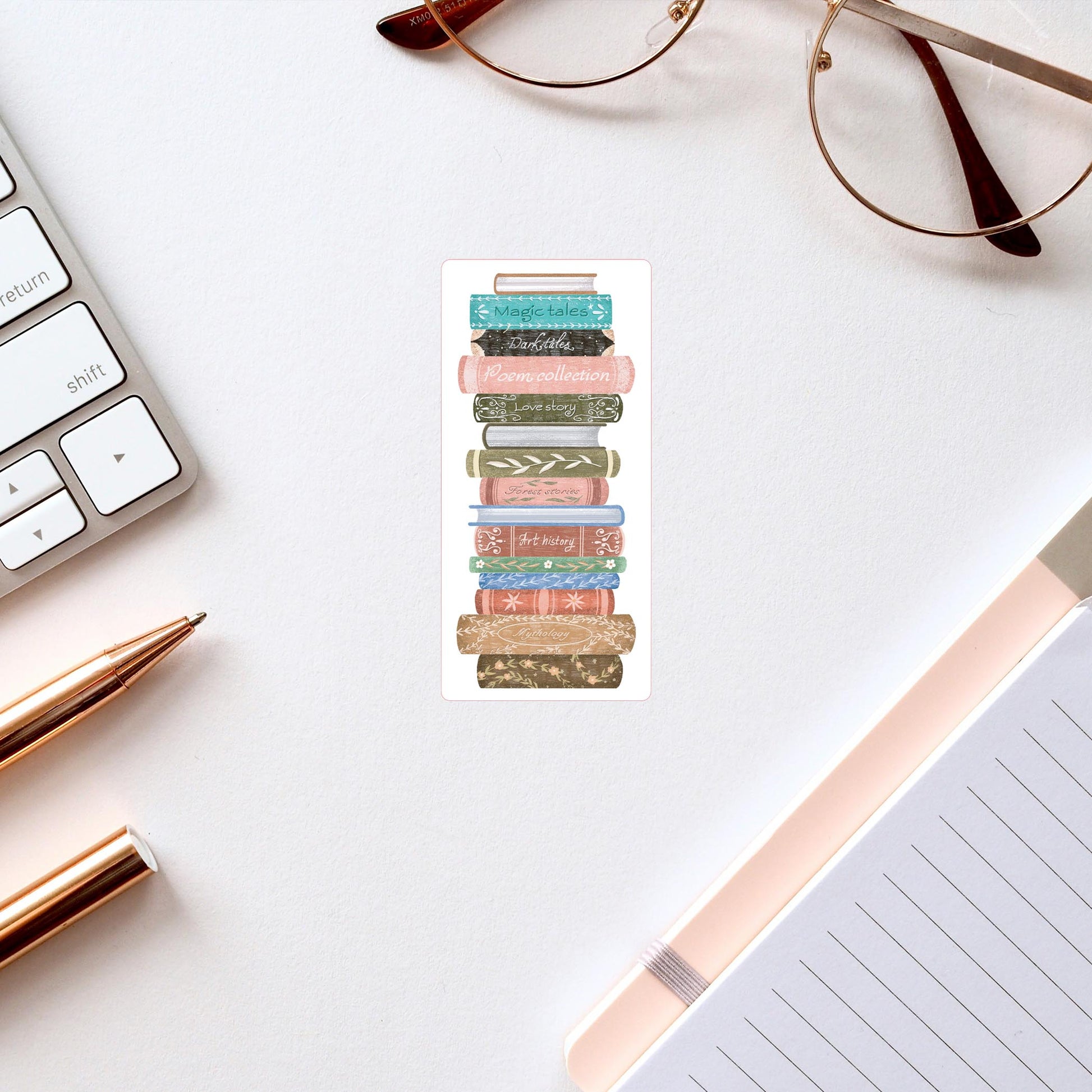 Vinyl Sticker-Pretty Little Chapters Book Stack -2