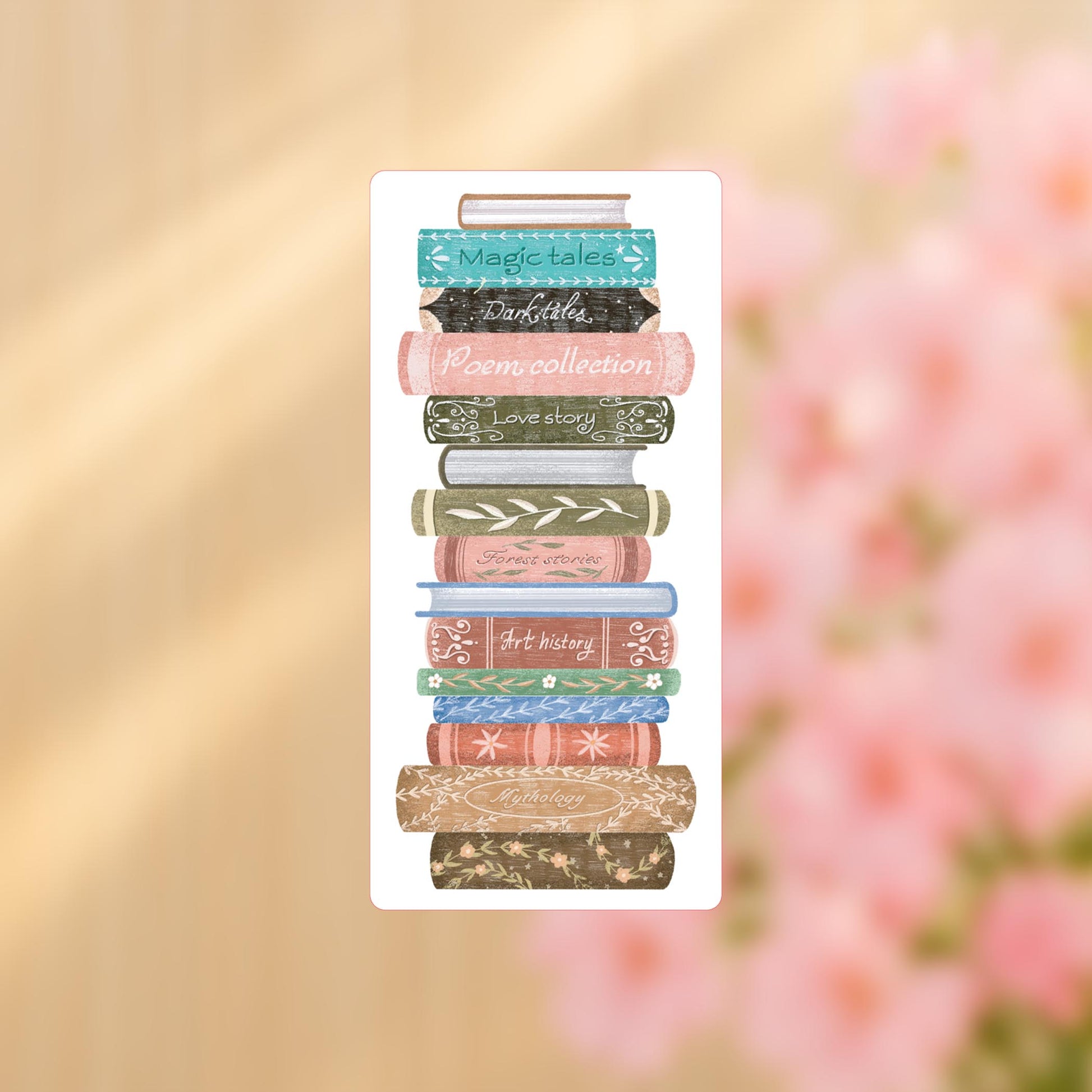 Vinyl Sticker-Pretty Little Chapters Book Stack -4