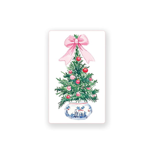 Vinyl Sticker-Blush & Baubles - A Grand Millennial Christmas Tree -0