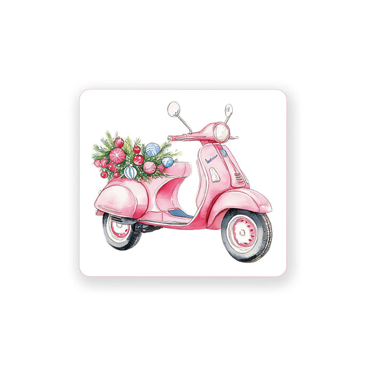 Vinyl Sticker-Blush & Baubles - A Grand Millennial Christmas Moped -0