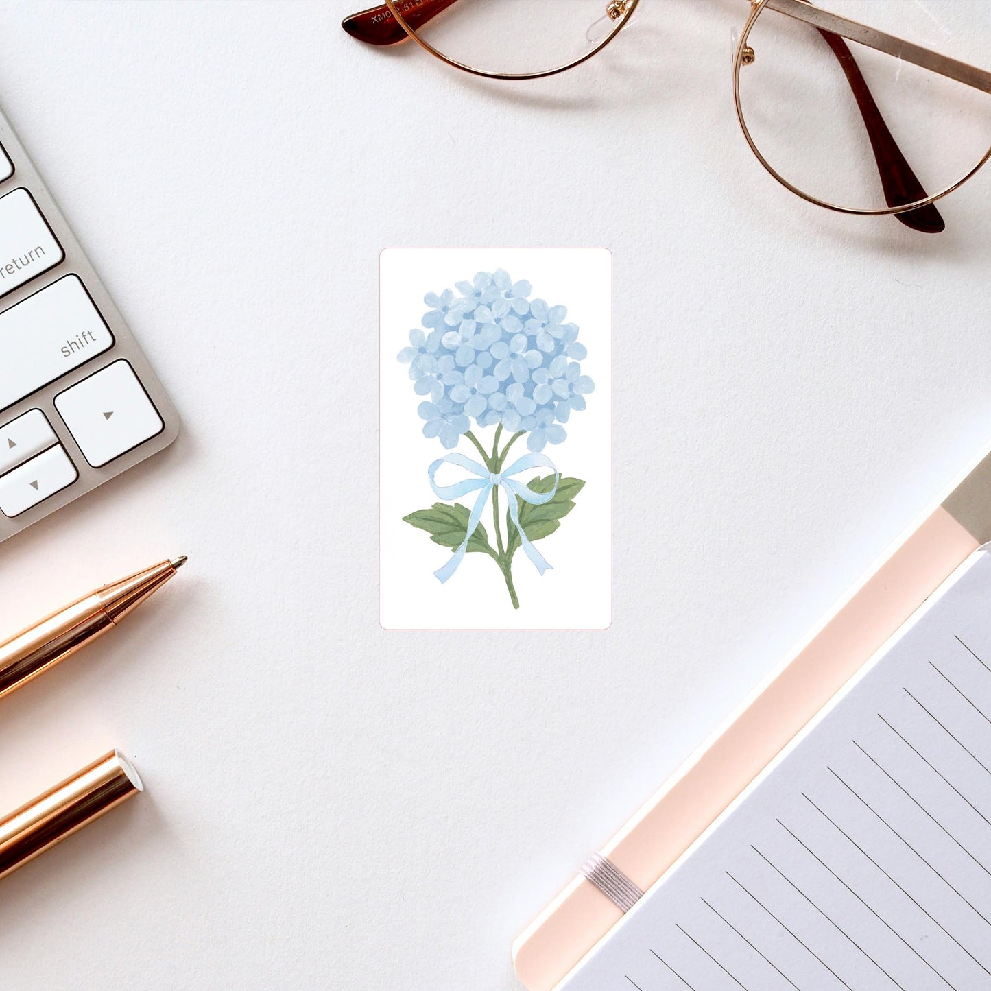 Vinyl Sticker-Hydrangea Cottage Blue -2