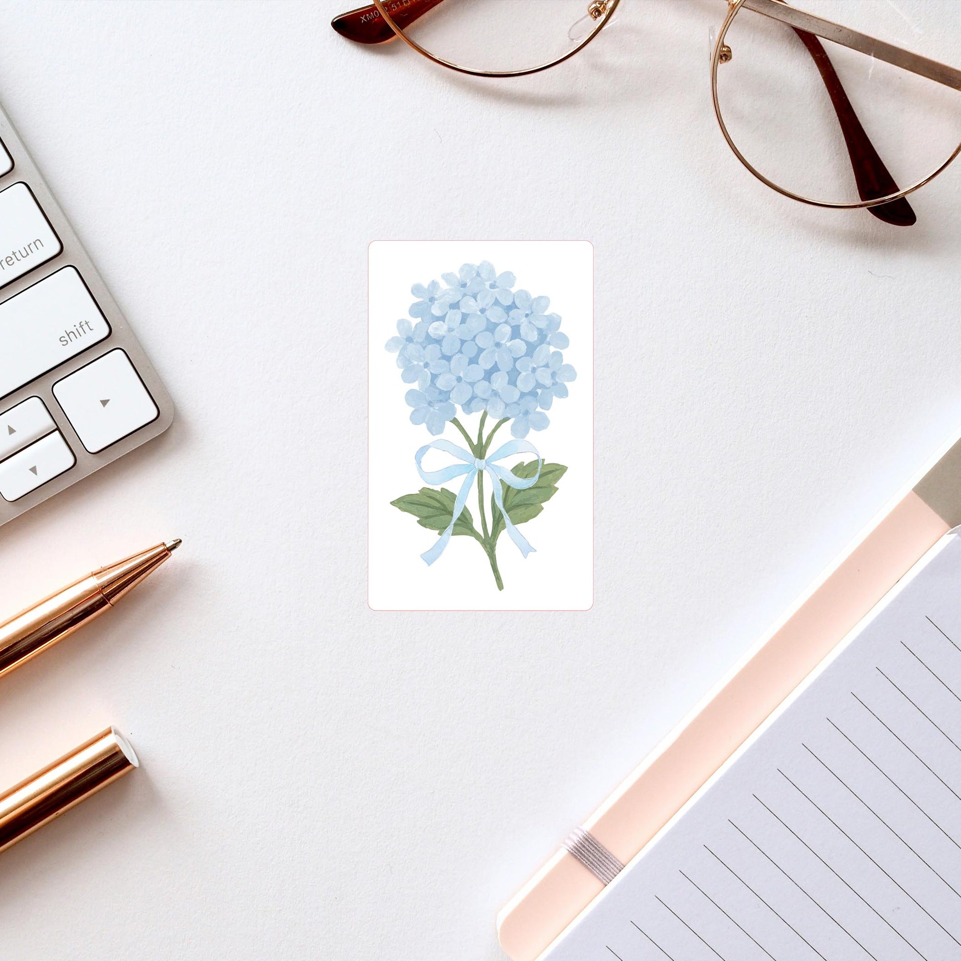 Vinyl Sticker-Hydrangea Cottage Blue -2