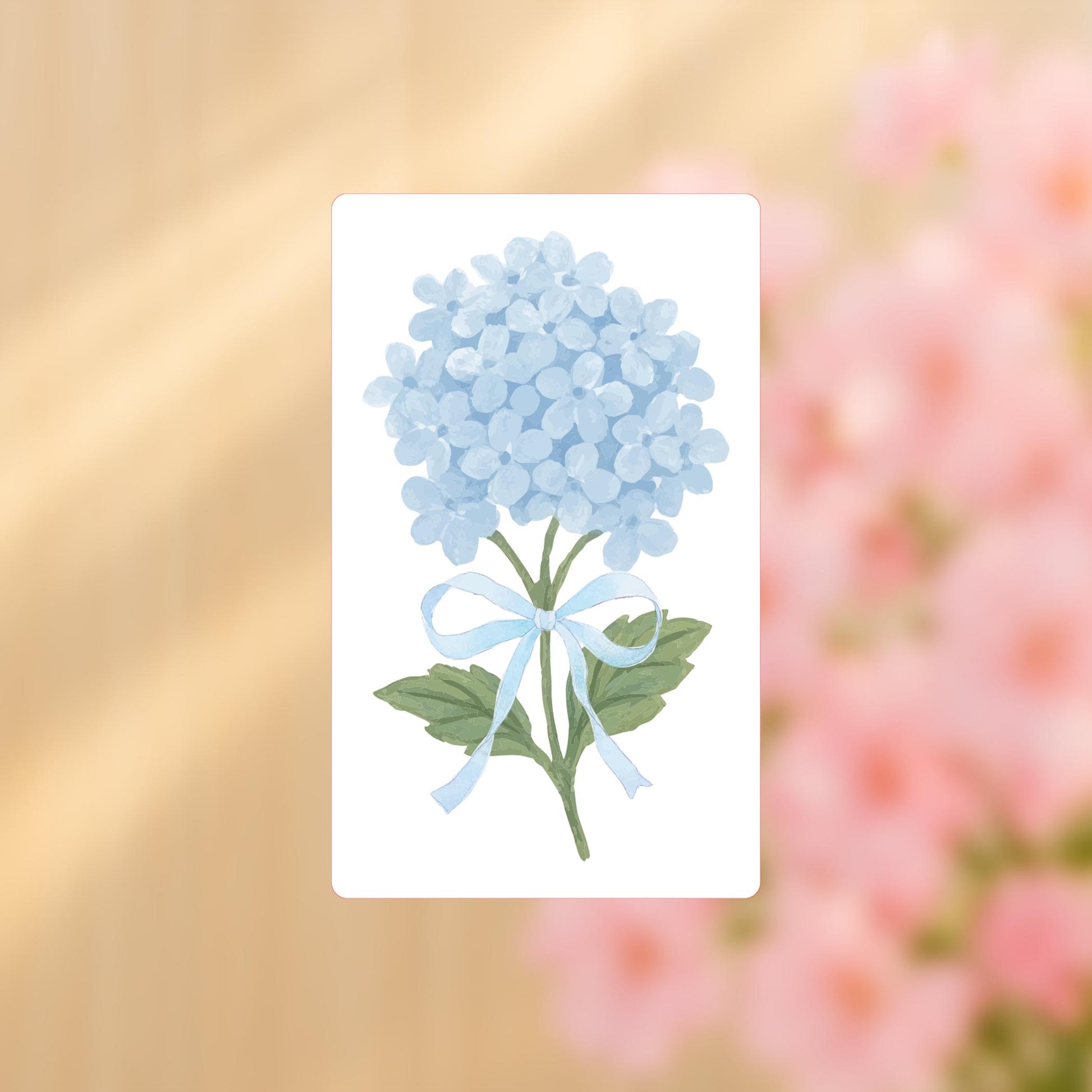 Vinyl Sticker-Hydrangea Cottage Blue -4