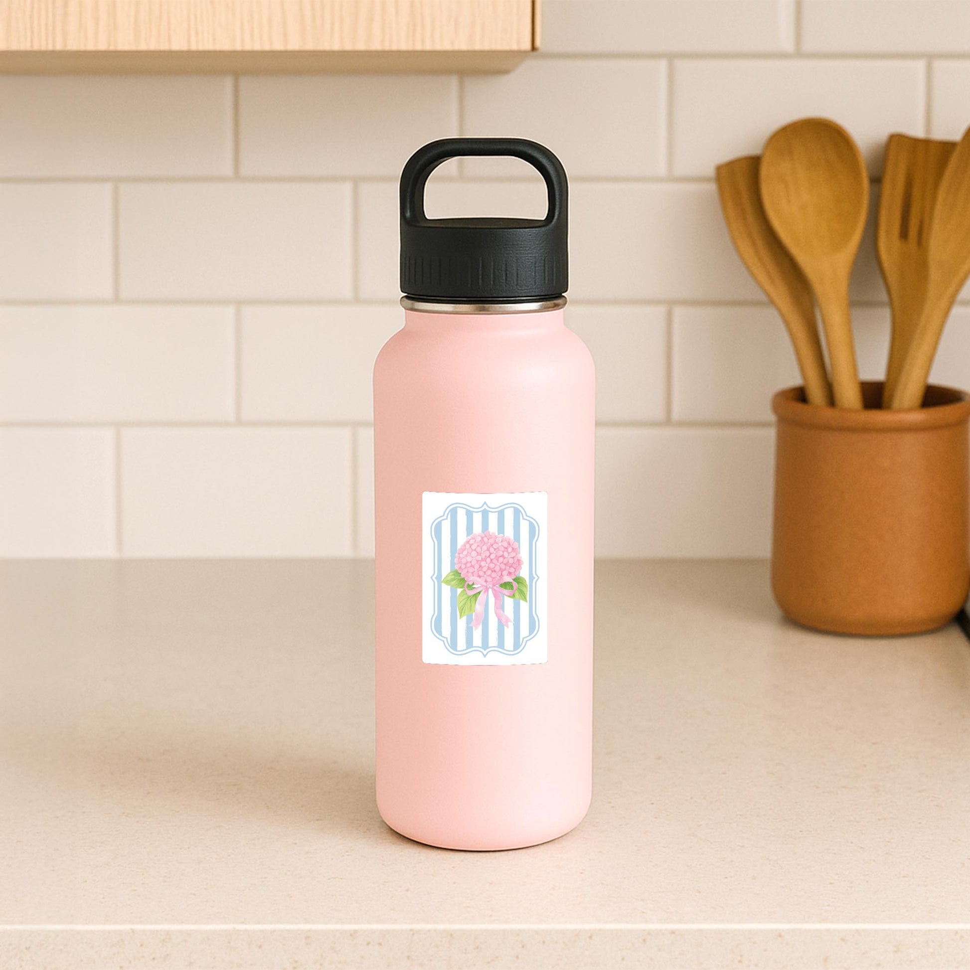 Vinyl Sticker-Hydrangea Cottage Pink -3