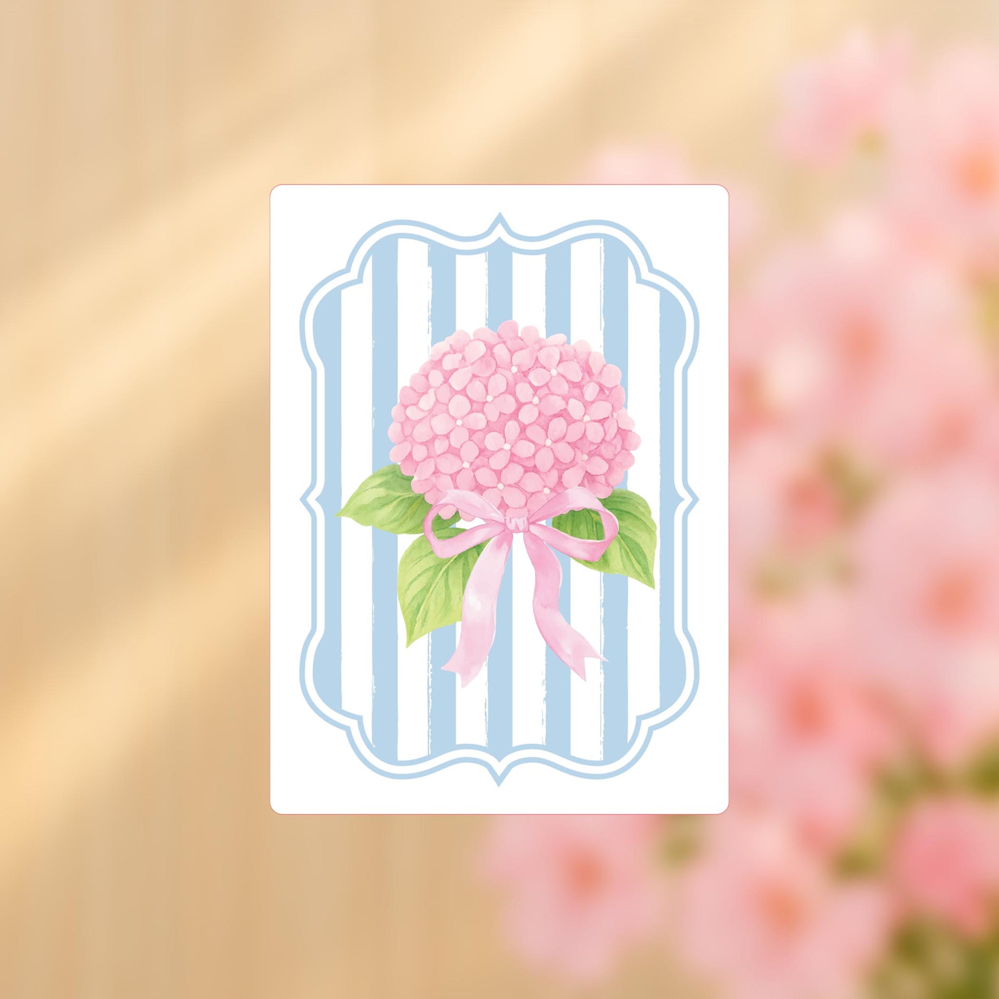 Vinyl Sticker-Hydrangea Cottage Pink -4