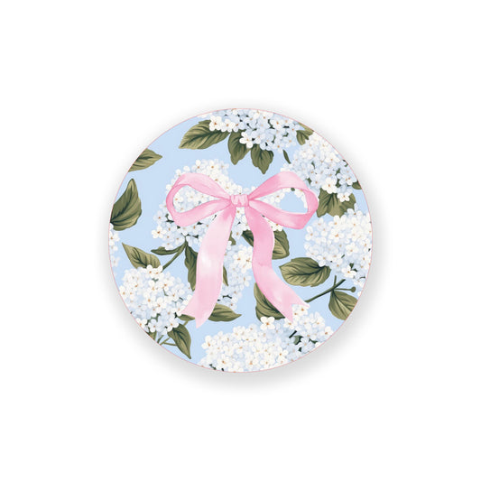 Vinyl Sticker-Hydrangea Cottage Bow -0