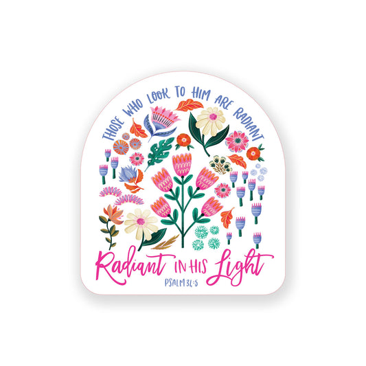 Vinyl Sticker-Radiant Hope Those Who Look To Him -0