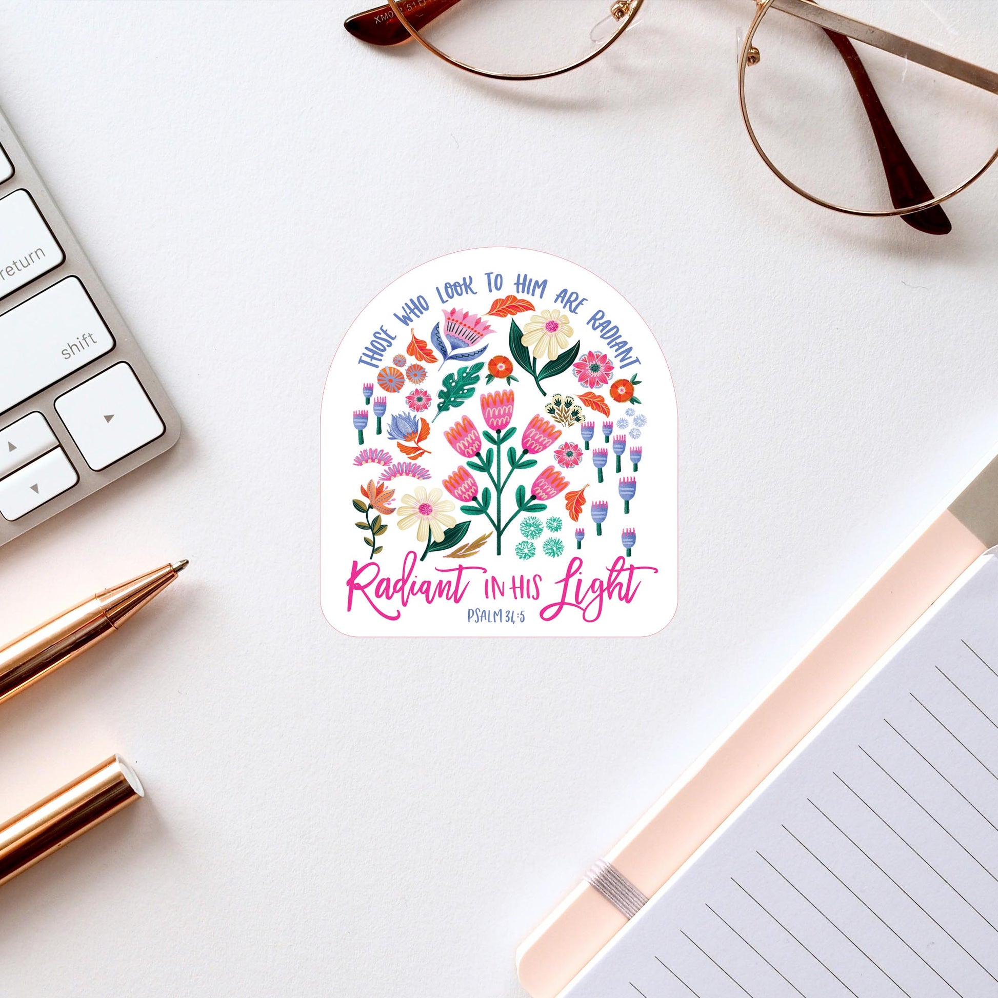 Vinyl Sticker-Radiant Hope Those Who Look To Him -2