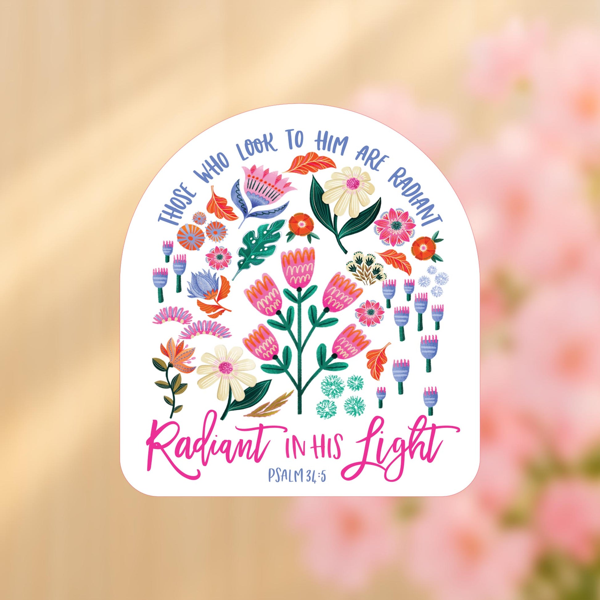 Vinyl Sticker-Radiant Hope Those Who Look To Him -4