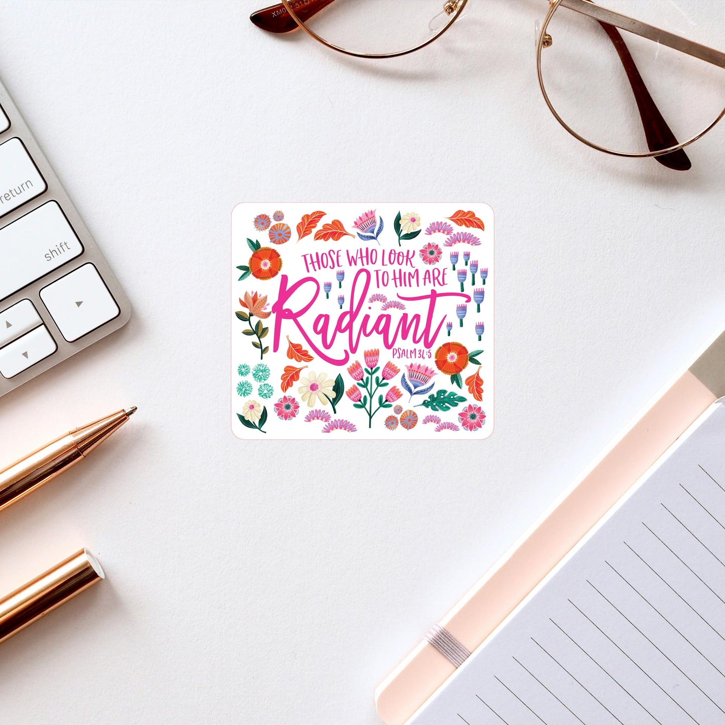 Vinyl Sticker-Radiant Hope Those Who Look To Him -2
