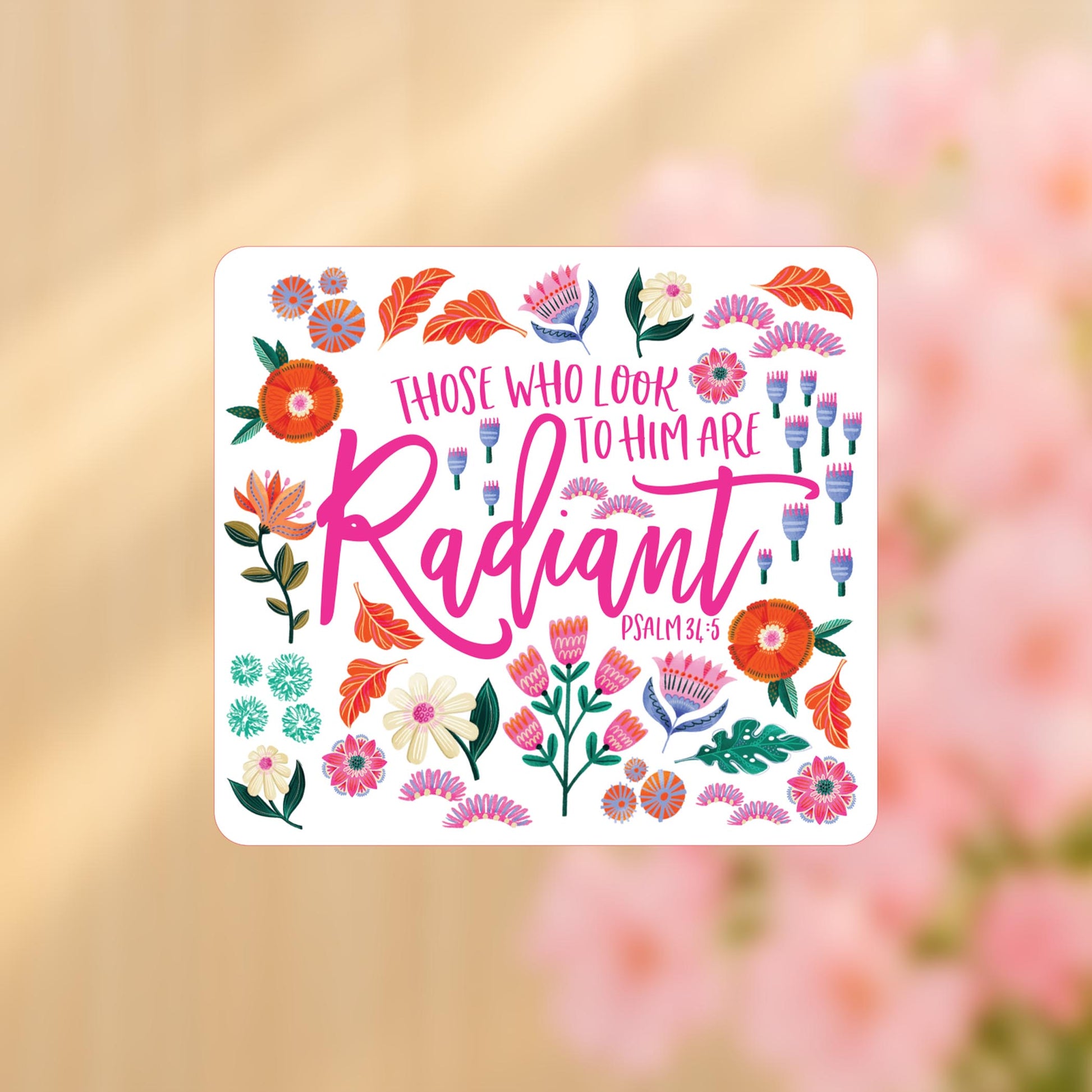 Vinyl Sticker-Radiant Hope Those Who Look To Him -4
