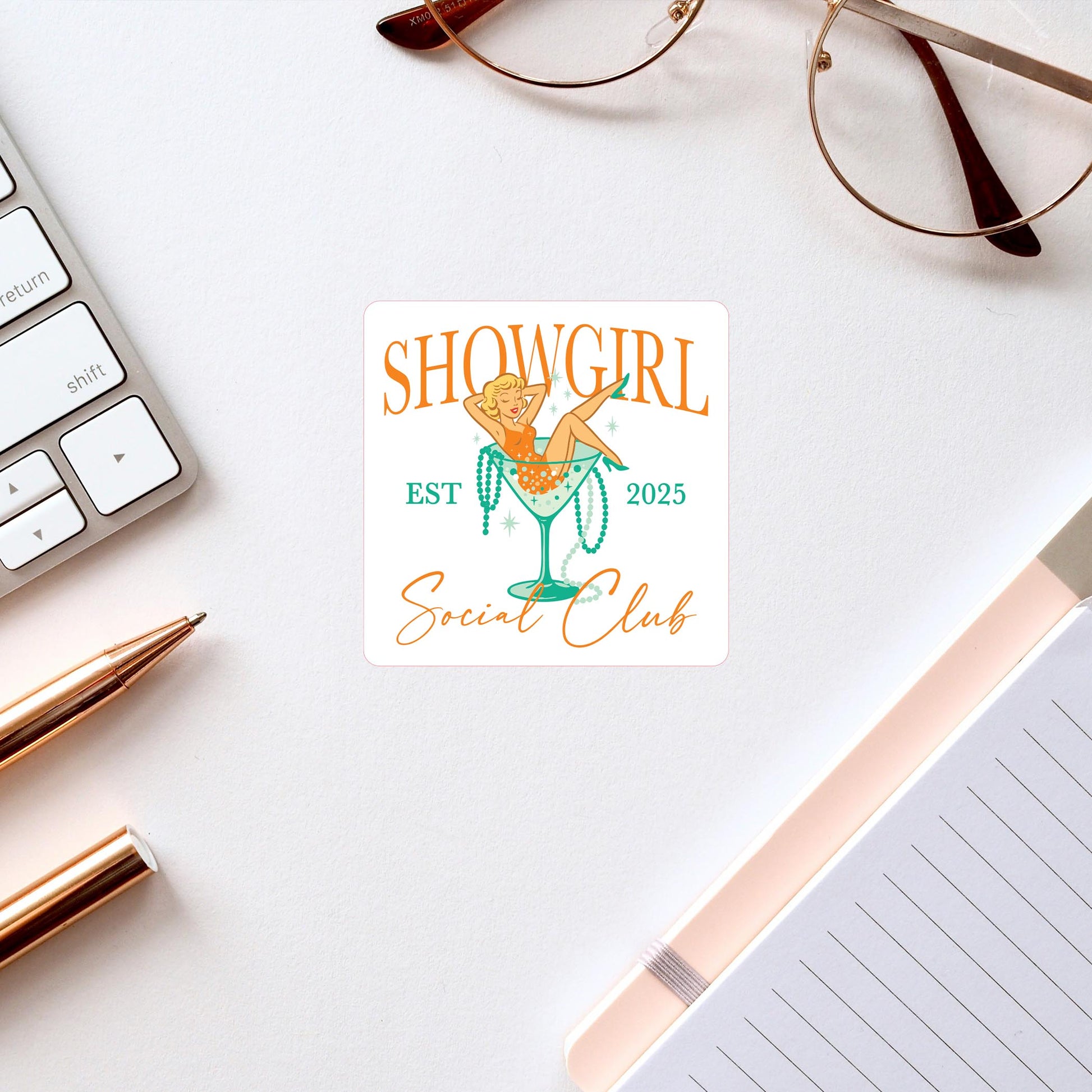 Vinyl Sticker-Showgirl Social Club -2