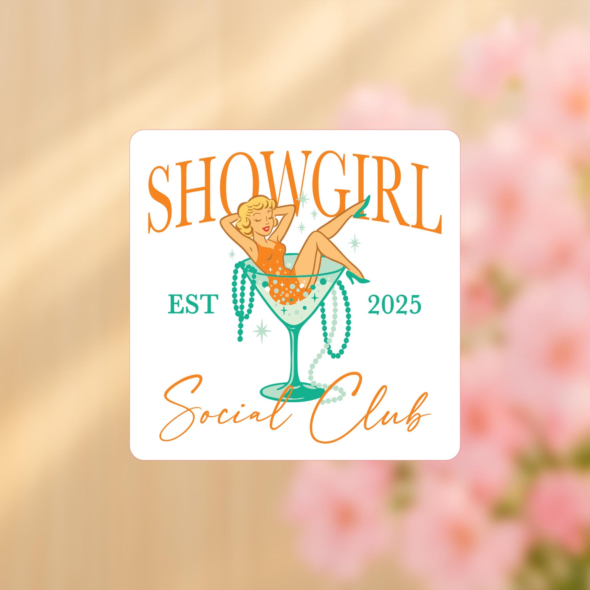 Vinyl Sticker-Showgirl Social Club -4