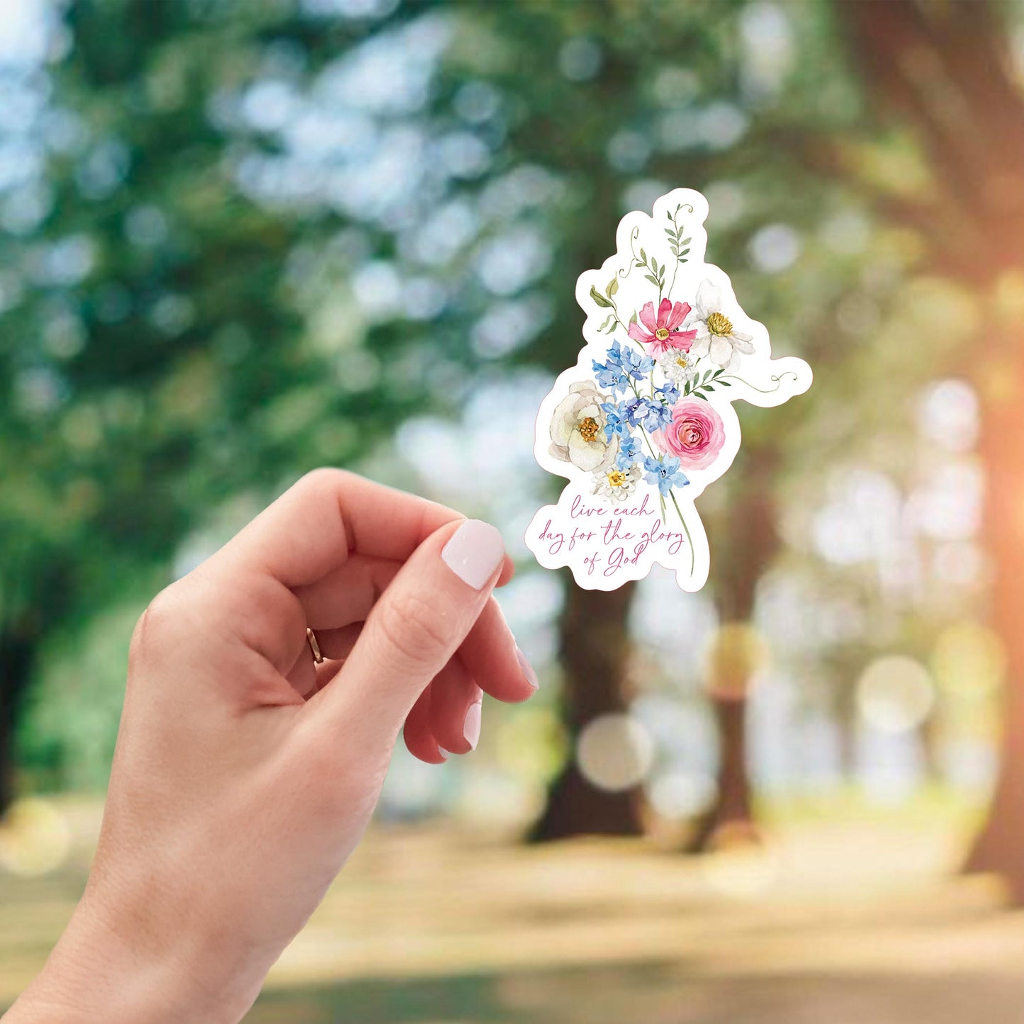 Vinyl Sticker-Fantasy Garden Glory of God -2