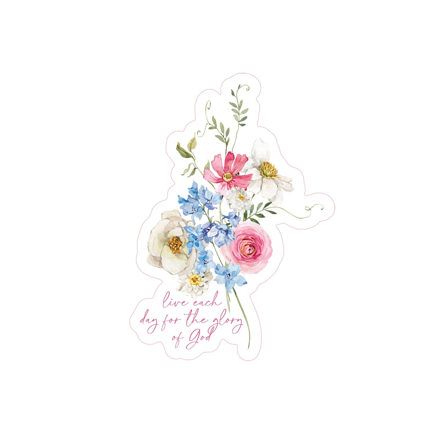 Vinyl Sticker-Fantasy Garden Glory of God -3