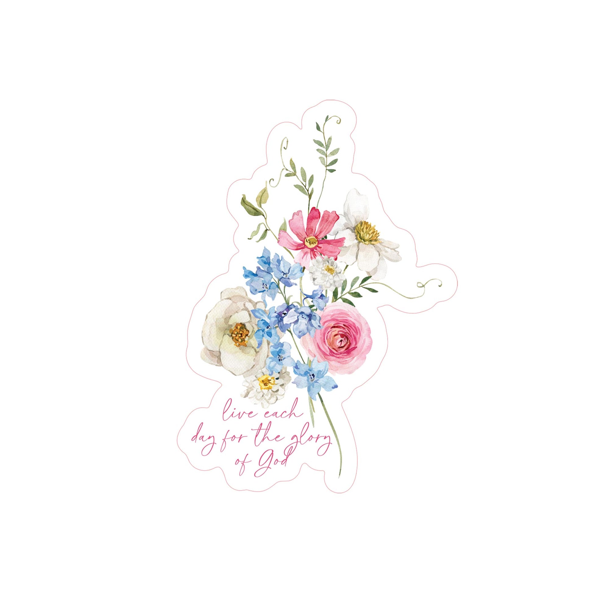 Vinyl Sticker-Fantasy Garden Glory of God -3