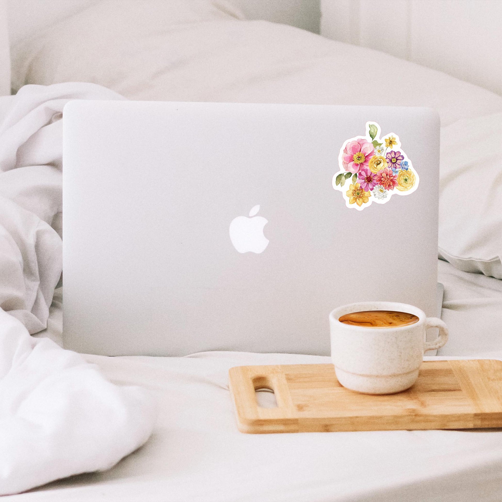 Vinyl Sticker-Fantasy Garden Floral Bunch 2 -1