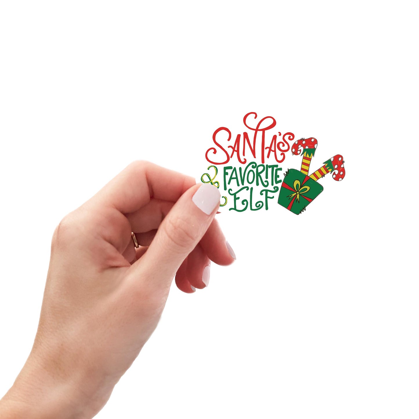 Vinyl Sticker-Santa's Favorite Elf