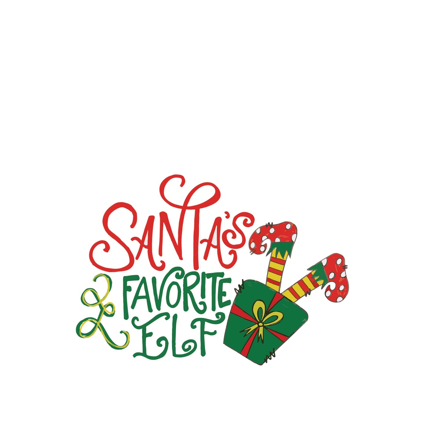 Vinyl Sticker-Santa's Favorite Elf