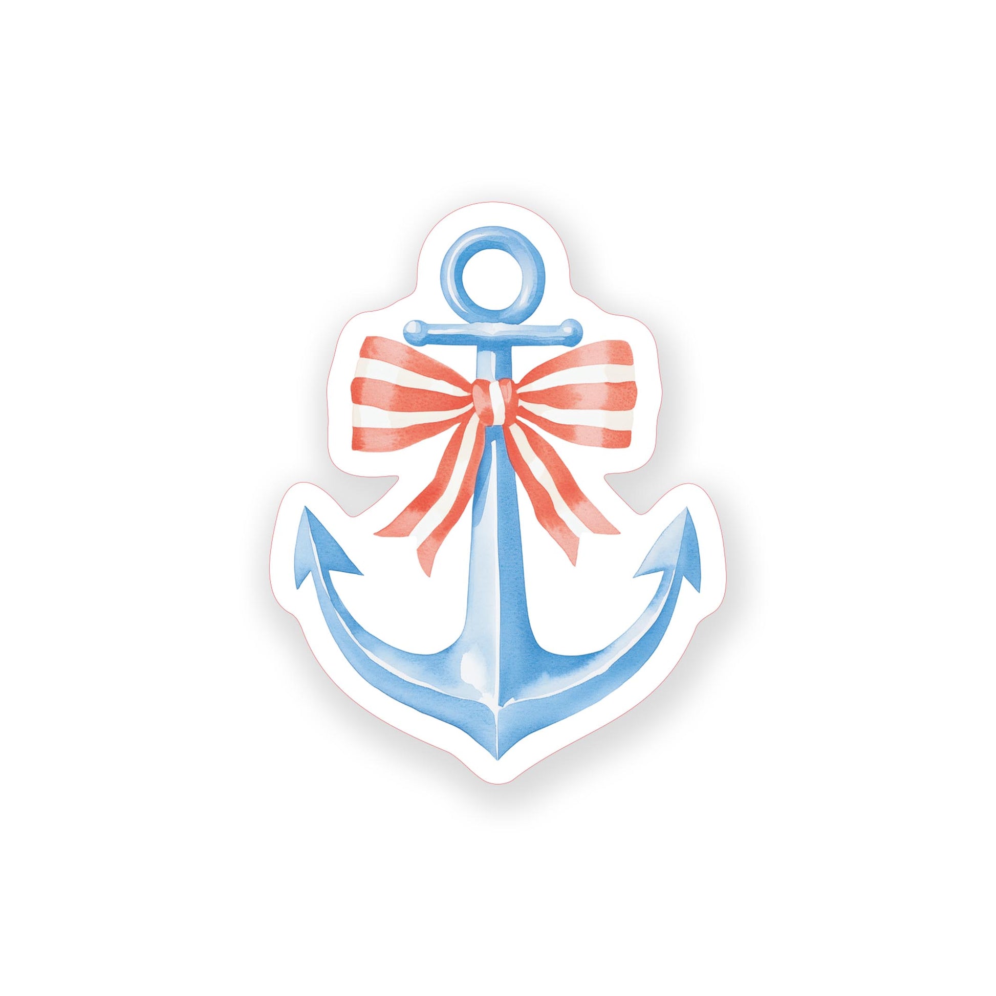 Vinyl Sticker-New England Tides Anchor -0