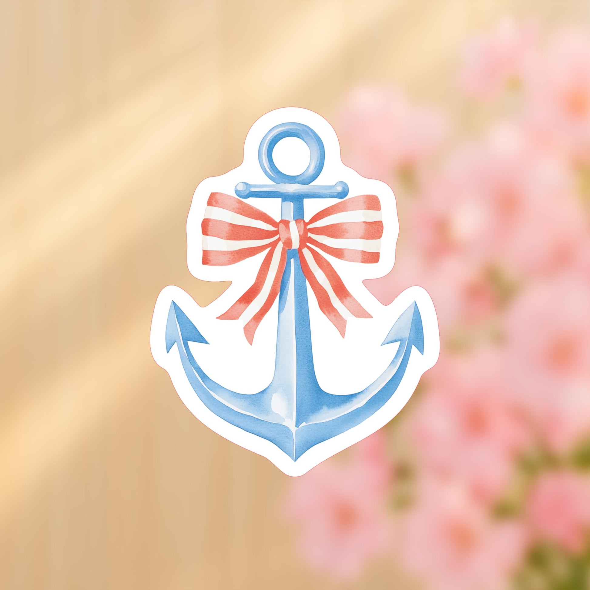 Vinyl Sticker-New England Tides Anchor -4