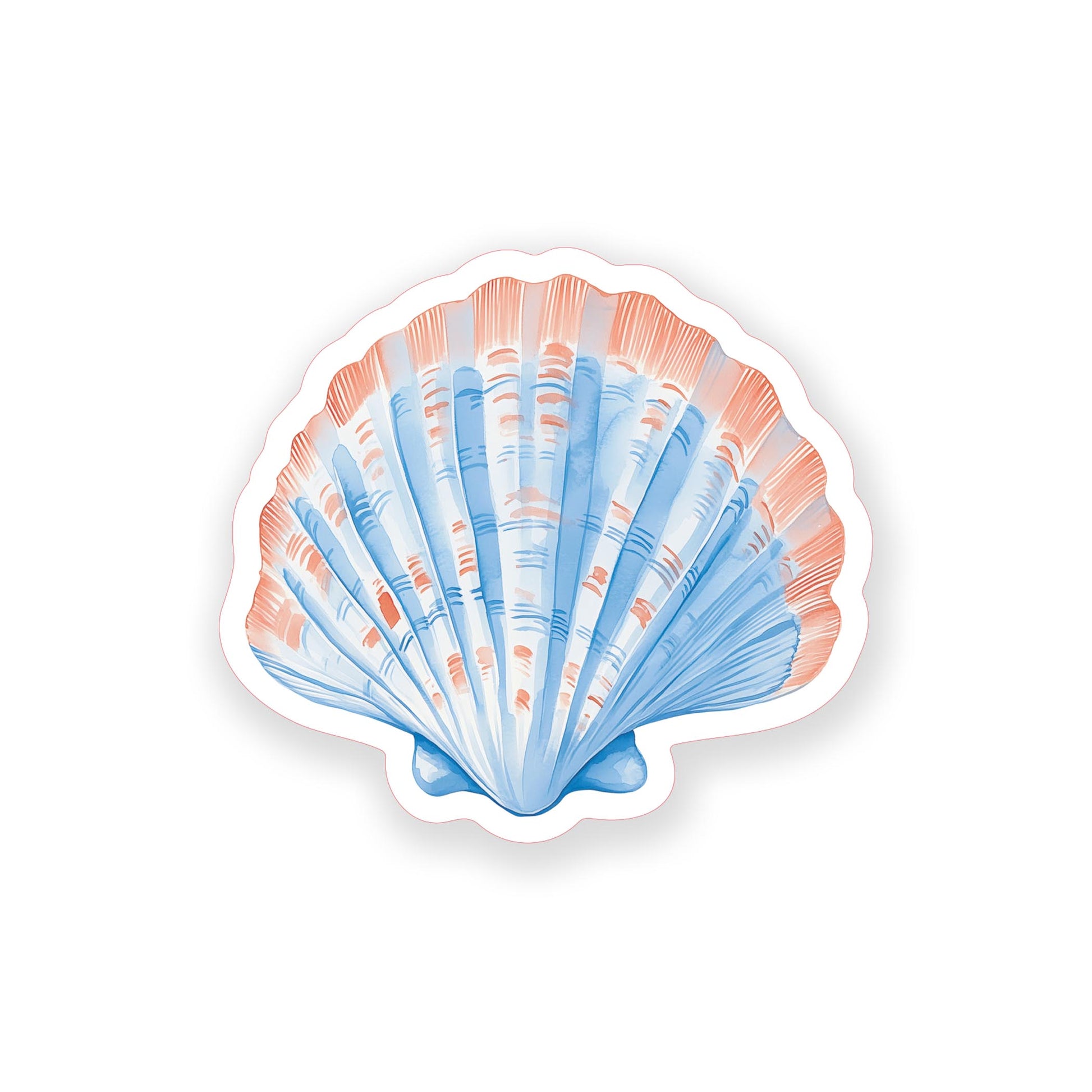 Vinyl Sticker-New England Tides Shell -0