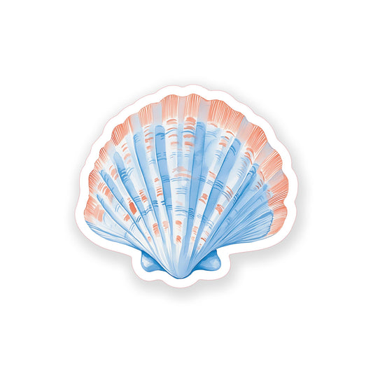Vinyl Sticker-New England Tides Shell -0