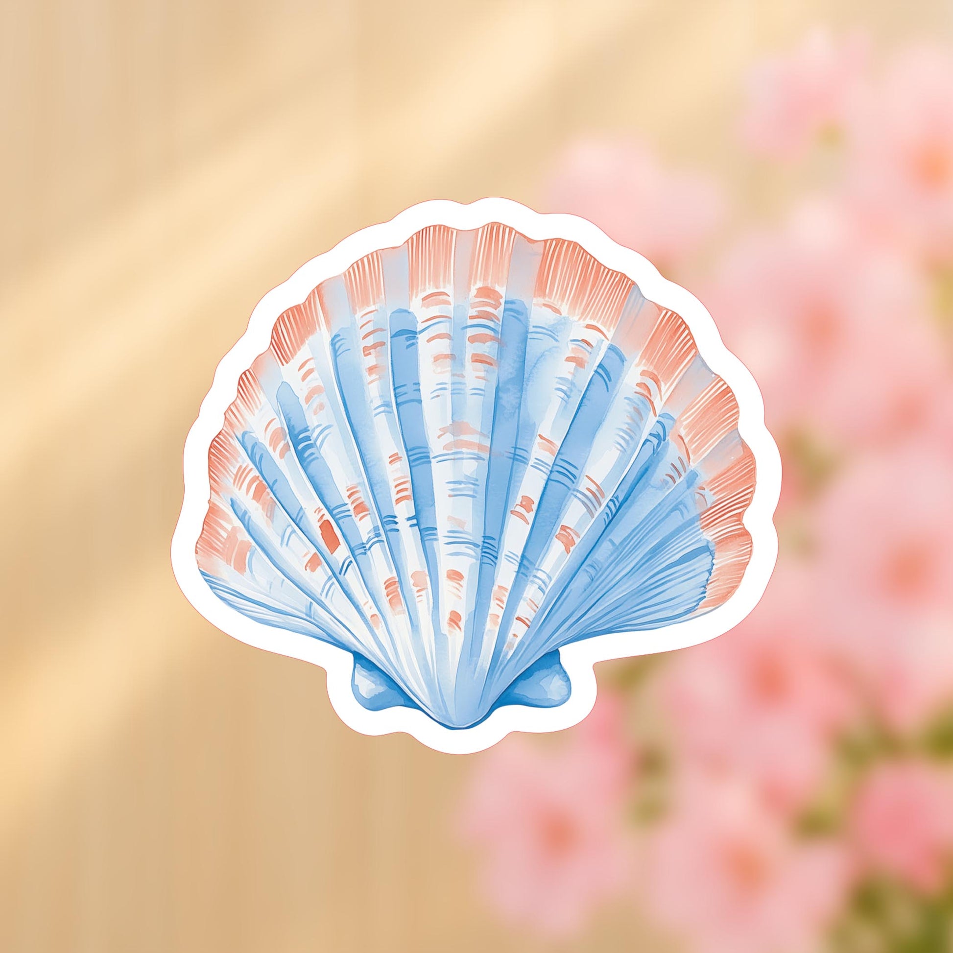 Vinyl Sticker-New England Tides Shell -4