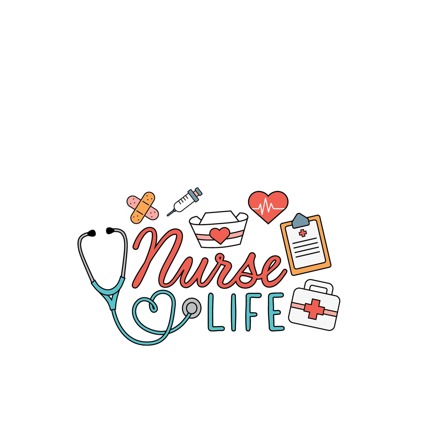 Vinyl Sticker-Nurse Life