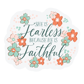 She is Fearless Vinyl Magnet