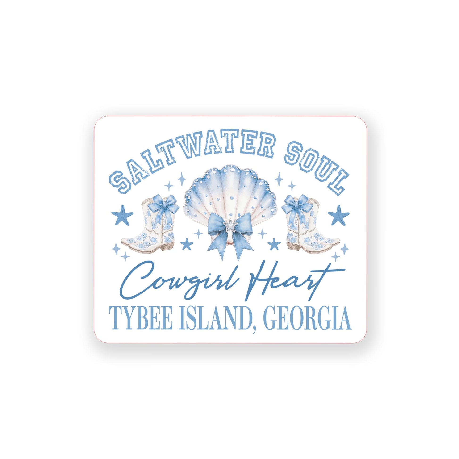 Vinyl Sticker-Love+Local Coastal Cowgirl -0