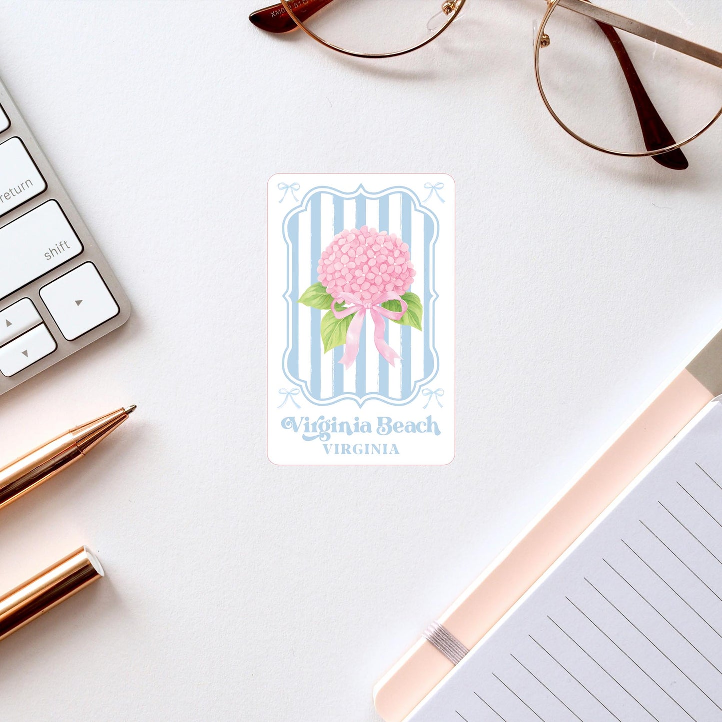 Vinyl Sticker-Love+Local Hydrangea Cottage -2