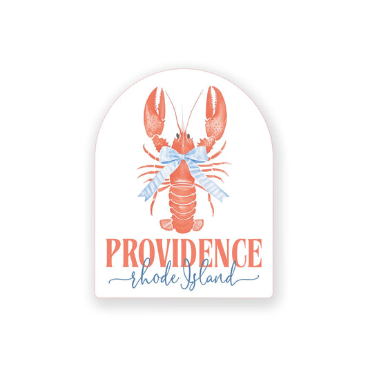 Vinyl Sticker-Love+Local New England Tides Lobster -0