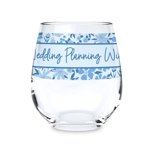 15oz Stemless Wine Glass-Happily Ever After -0