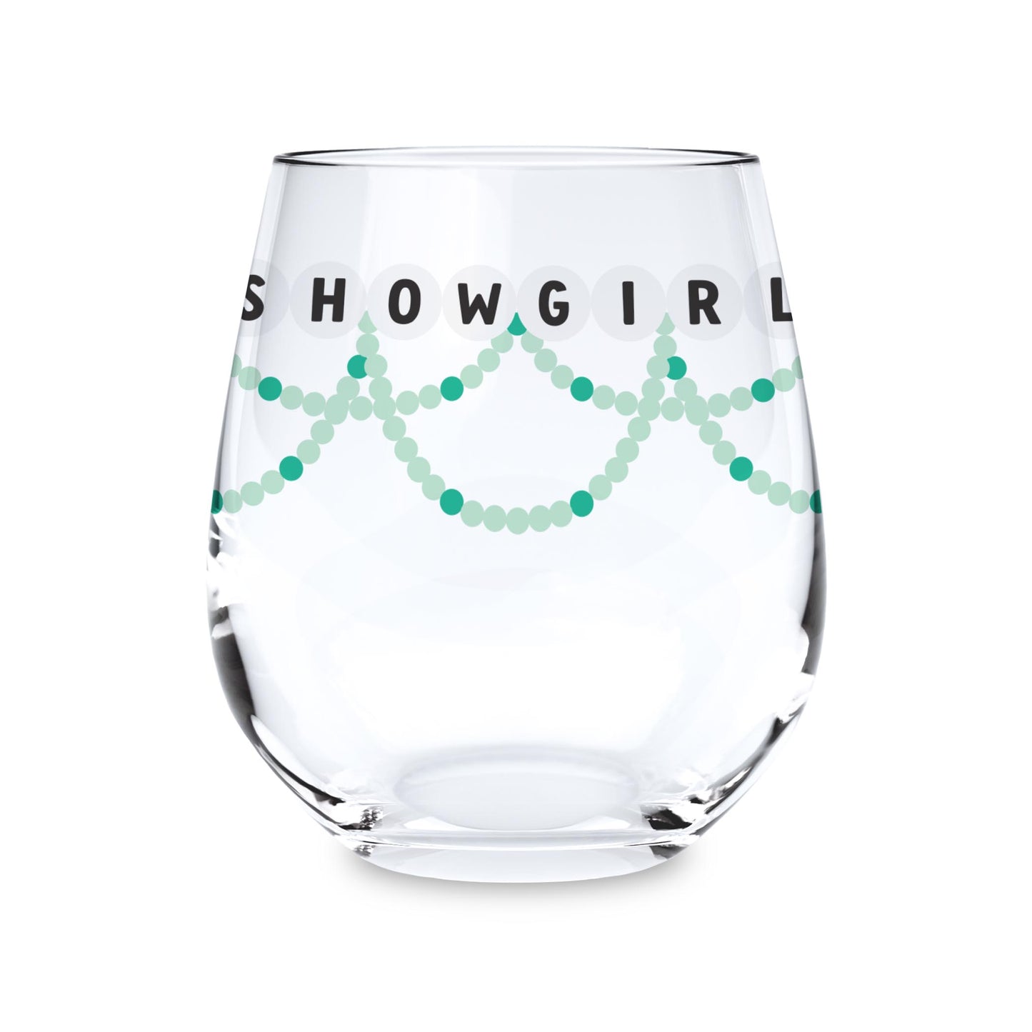 15oz Stemless Wine Glass-Showgirl Friendship Bracelets -0