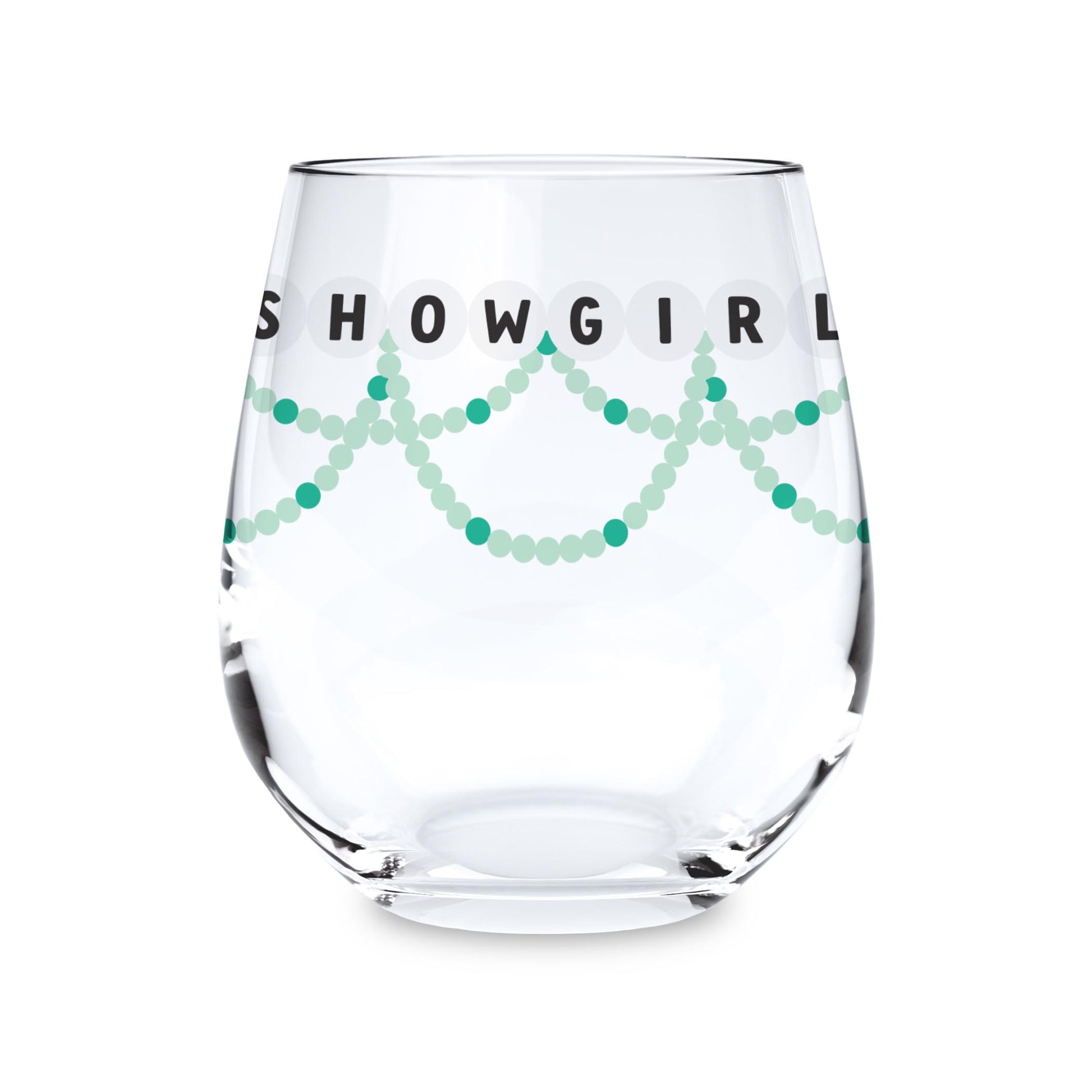 15oz Stemless Wine Glass-Showgirl Friendship Bracelets -0
