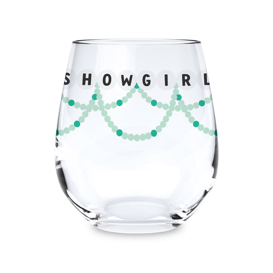 15oz Stemless Wine Glass-Showgirl Friendship Bracelets -0