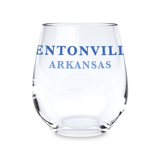 15oz Stemless Wine Glass-Love+Local Blue Noel - A Grand Millennial Christmas -0