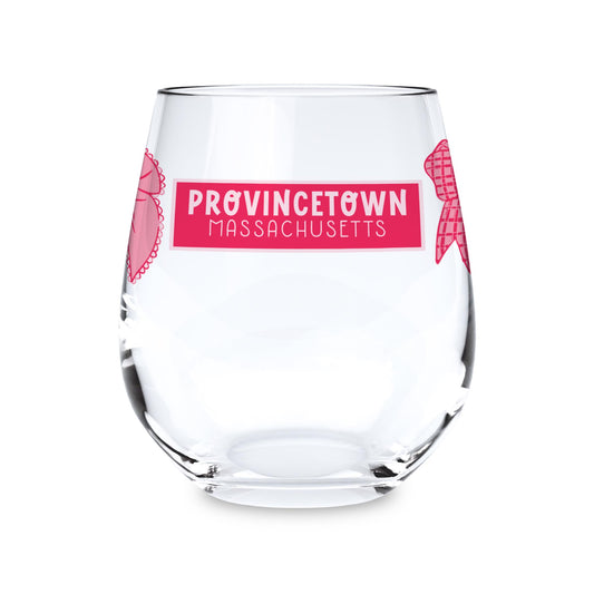 15oz Stemless Wine Glass-Love+Local Strawberry Parlor -0