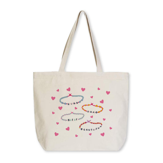 Tote Bag Natural Canvas-Friendship Bracelets