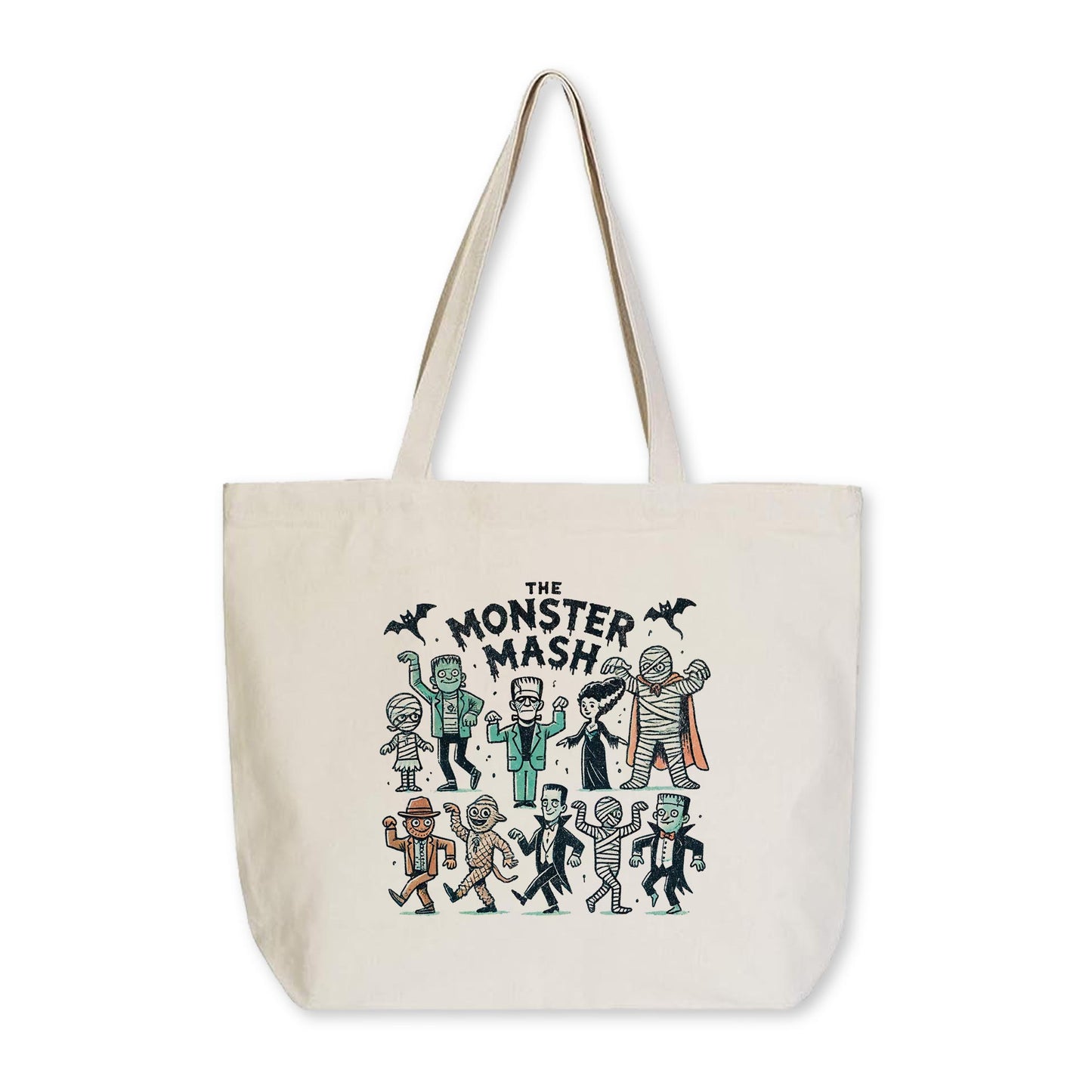 Tote Bag Natural Canvas-The Monster Mash