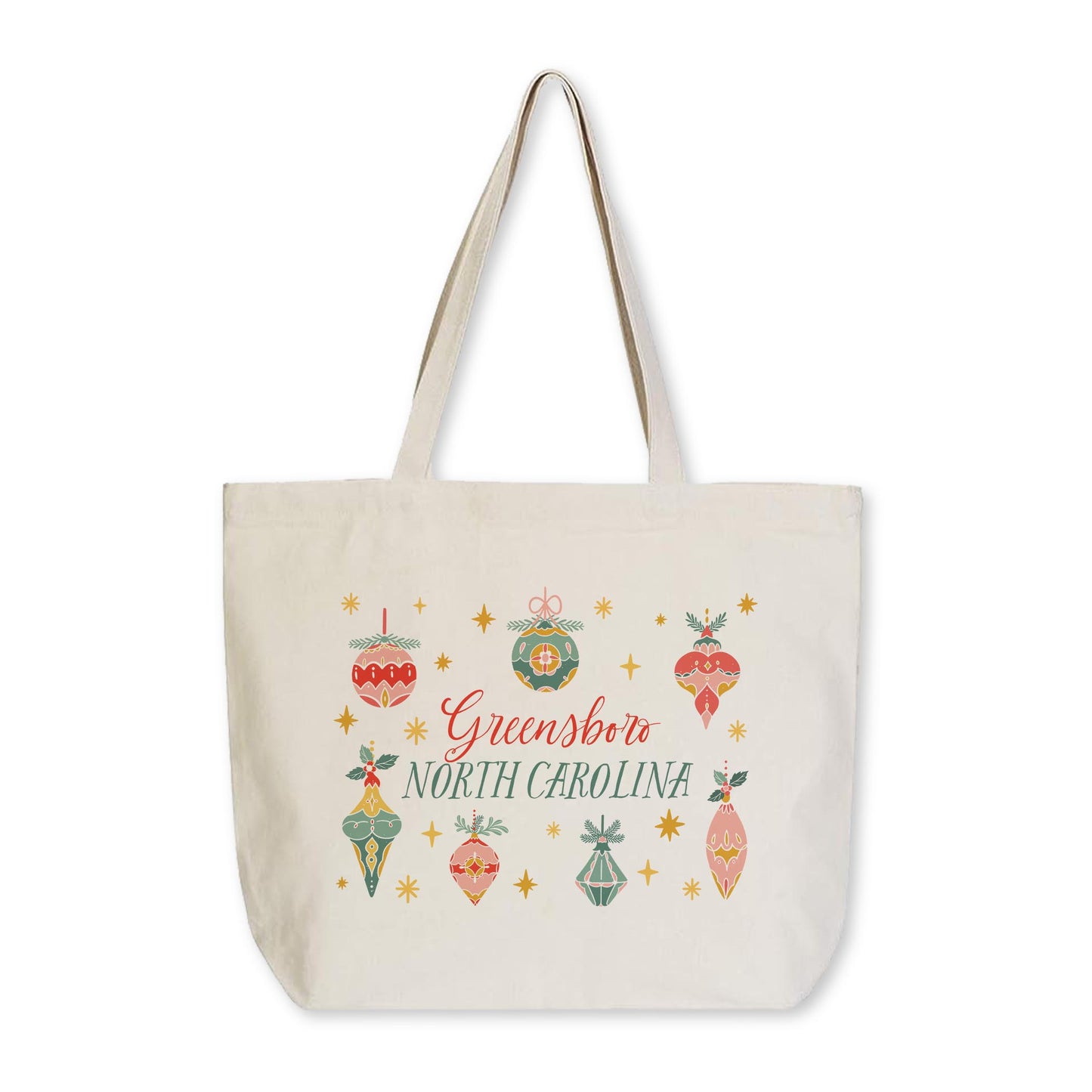 Tote Bag Natural Canvas-Ornament Gems