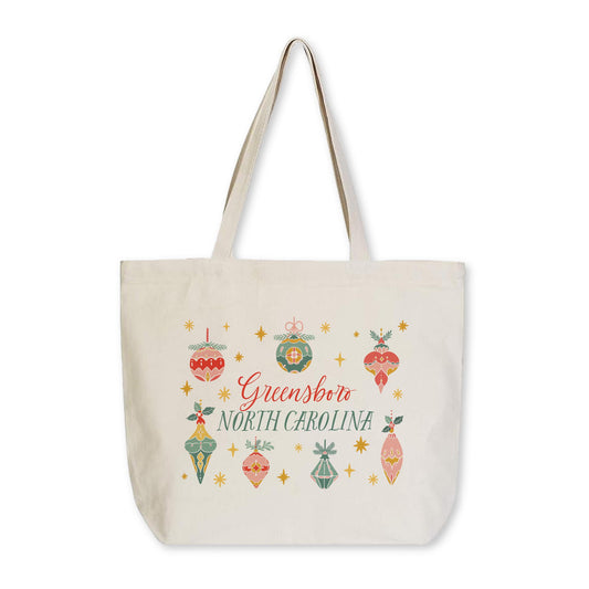 Tote Bag Natural Canvas-Ornament Gems