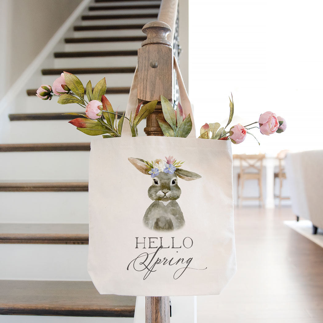 Canvas Tote - Flower Crown Bunny