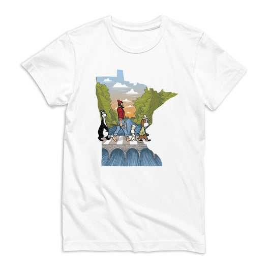 Bella Canvas T-Shirt White-Minnesota Abbey Road