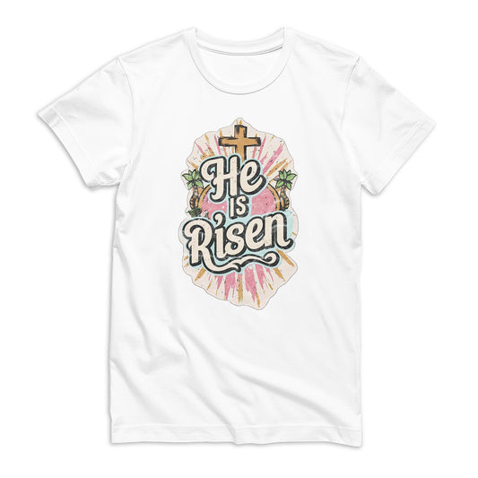 Bella Canvas T-Shirt White-He Is Risen