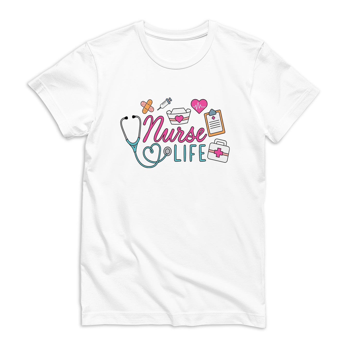 Bella Canvas T-Shirt White-Nurse Life