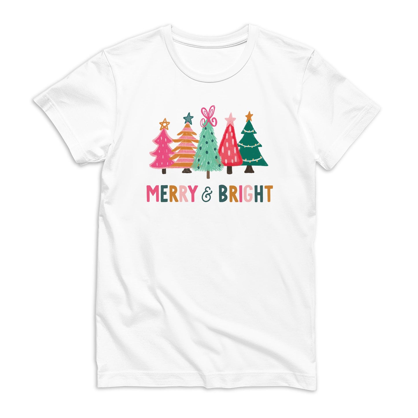 M Bella Canvas T-Shirt White-Whimsy Wonderland Merry & Bright