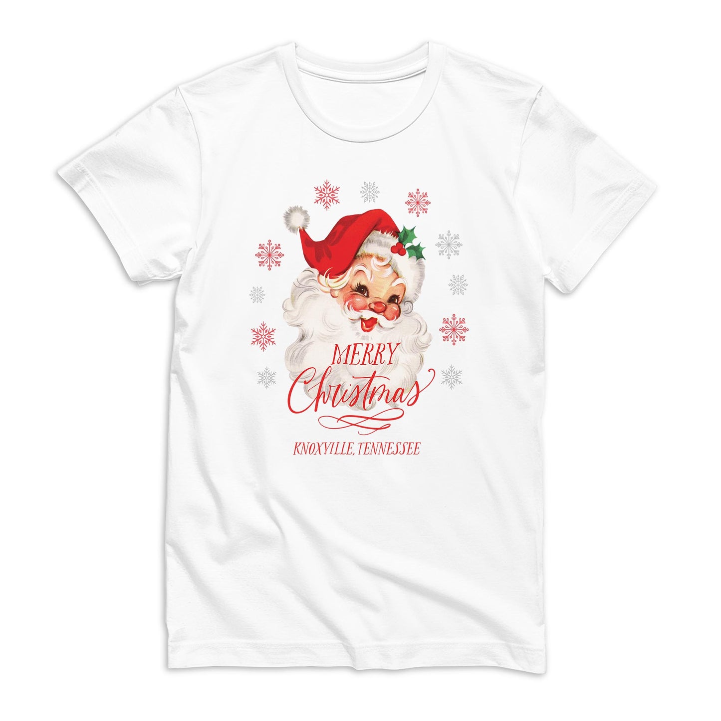 Bella Canvas T-Shirt White-Classic Santa City & State